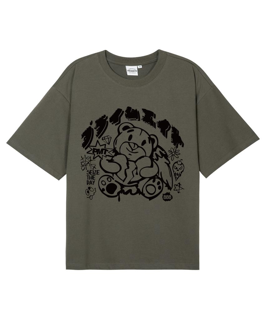 PRIMATE [Cool Cotton] Tilting Oversized Short Sleeve T-Shirt 8 Colors (Type A)