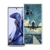 Transparent Phone Case for Xiaomi Mi 14 13 12 11 Ultra 13T Poco X3 NFC F3 F6 Pro Soft TPU Shell Travel-Inspired Airplane Route