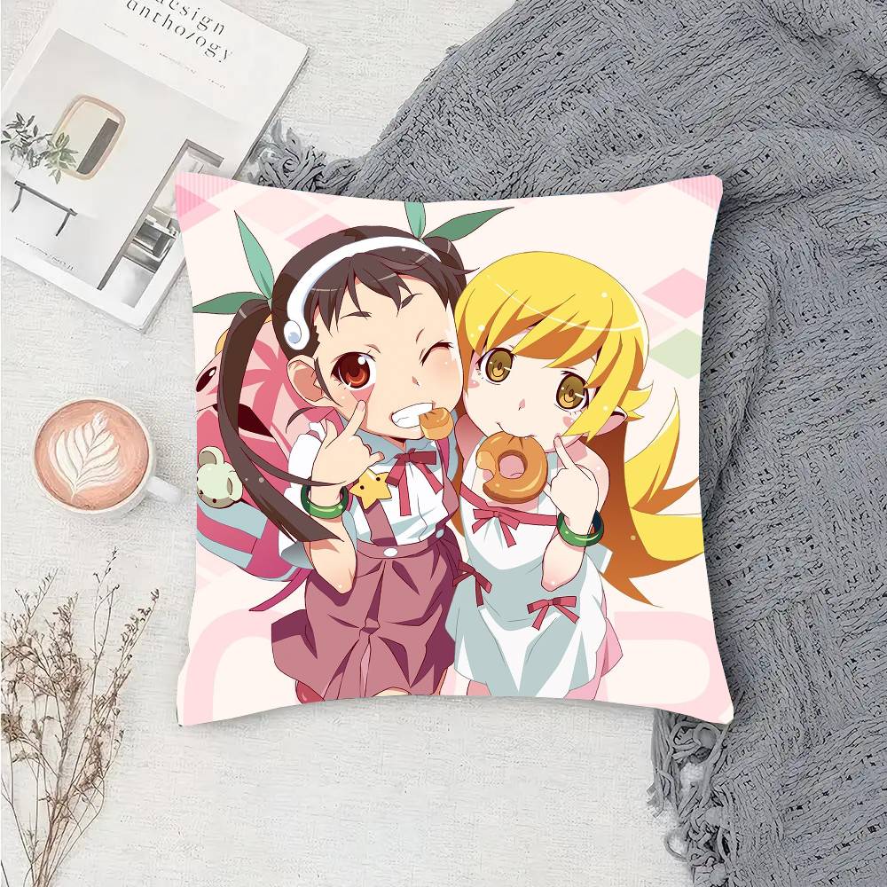 Anime M-Monogatari Series Pillow Case Sofa Cushion Cover Room Home Decoration