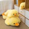 Little Yellow Duck Plush Pillow Toy for Desk or Birthday Gift