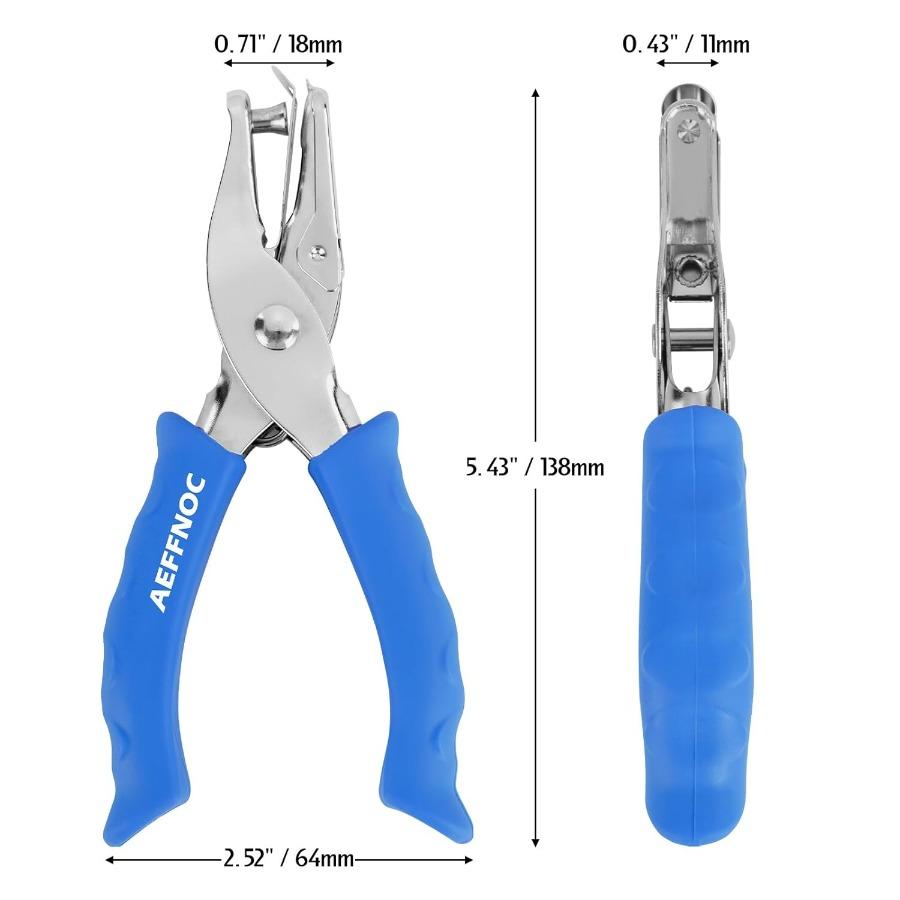 Single Hole Puncher With Soft Grip Handle For Crafting And Scrapbooking 1 4 Inch Precision Paper Hole Punch With Builtin Paper