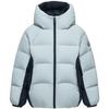 Kids' Color Block Hooded Goose Down Puffer Jacket