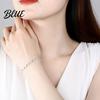 Love Luck Bracelet Women Adjustable Length Four-Leaf Clover Heart Anniversary