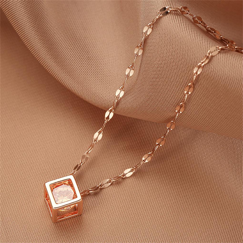 Crystal Pendant Necklace Collar Chain Choker Rhinestone Wedding Anniversary Art Jewelry Personalized Present Accessories