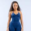 Reggiseno Sportivo dfyne Senza Cuciture con Scollo all'americana e Coppe Integrate – Canotta Yoga ad Alta Elasticità per Donna
