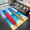 Fashion Sports Theme Carpet, Surfboard Rug for Home Living Room, Children's Bedroom Mat, Sofa Doormat  Floor Anti-slip Decor Rug