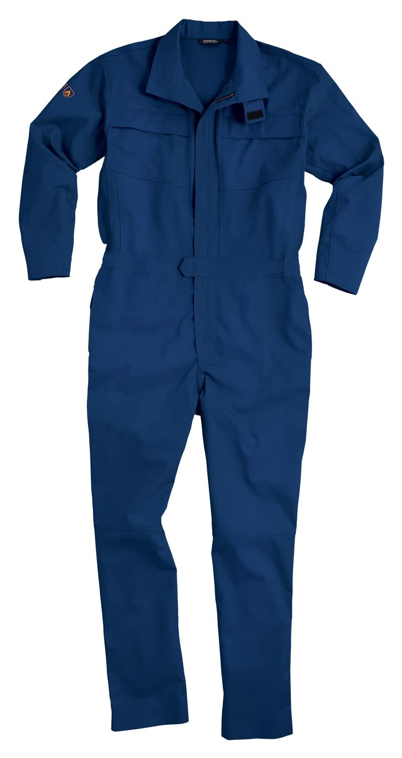 ASAHICHO Size 353 6L Flame-Retardant Coveralls, Autumn/Winter, Navy, 7,