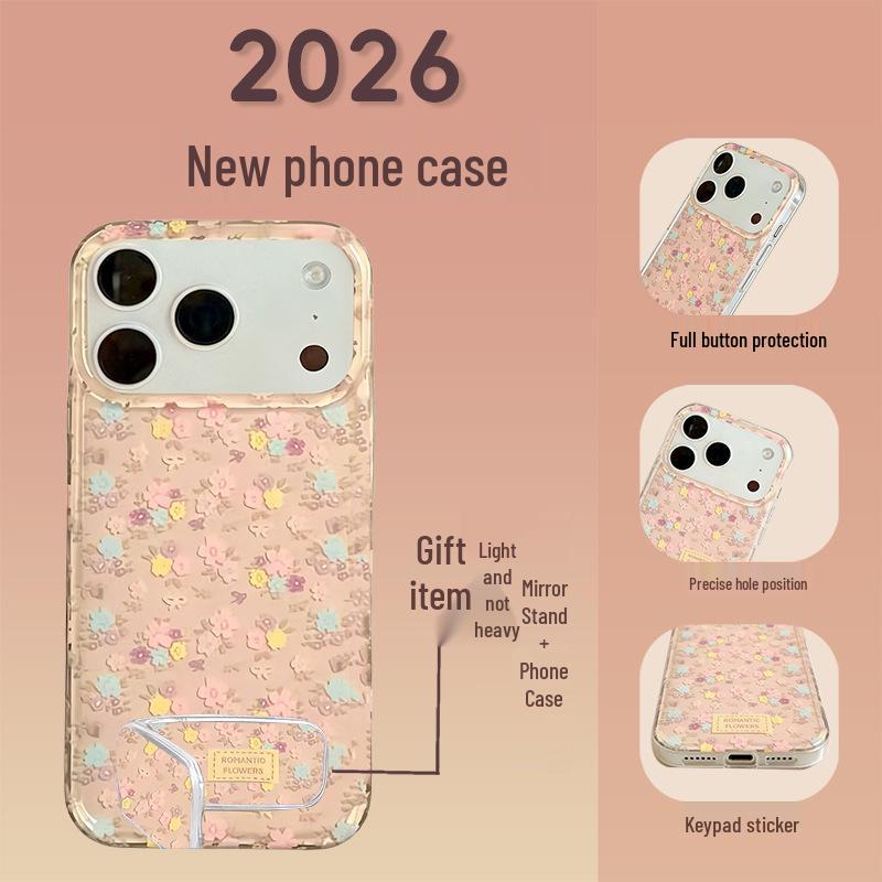 

Spring Floral Phone Case - Fits Apple 16/17 Pro/Pro Max, Glossy Finish, New Trendy Design Apple 15 Pro Max