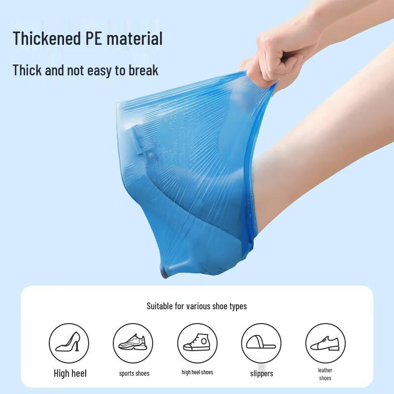 MARYYA Disposable Thickened Shoe Covers - 200 Pack