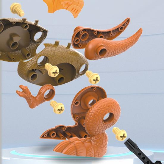 1 Zestaw umiejętności szkoleniowych Interakcja rodzic-dziecko Ekologiczny ze śrubokrętem Dzieci DIY Składanie modelu dinozaura Zabawki zmontowane