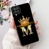 For Samsung Galaxy A12 Case M12 F12 New Crown Letters Cover Soft Silicone Phone Cases For Samsung A12 M 12 Galaxy M12 F12 Bumper