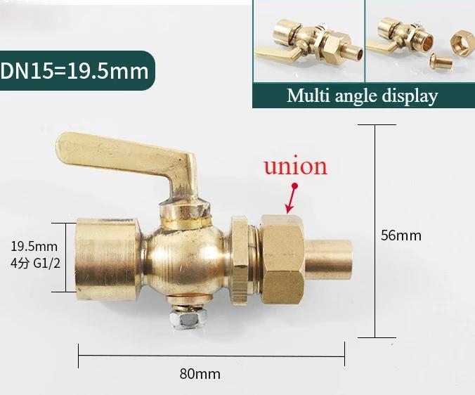 BSPP 1/8 1/4 3/8 1/2 3/4 Brass Two-way Cock Feamle Male Thread Cock  Valve Pressure Gauge Flexible Joint Welding Switch Marine