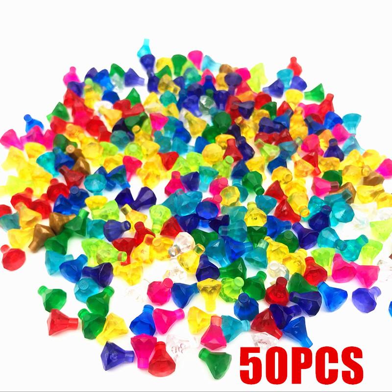 

50 шт., городские аксессуары, строительные блоки, европейская военная плитка с принтом, MOC, кирпичная игрушка для детей, совместимые с друзьями 50PCS-DIAMOND