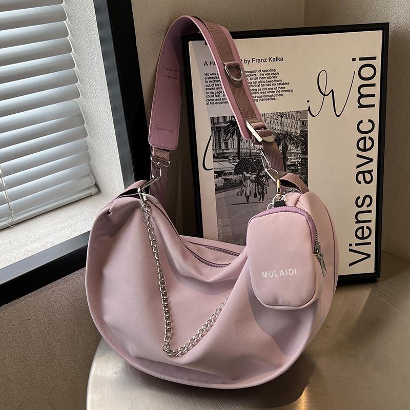 Red Canvas Travel Crossbody Bag Women New Versatile Casual Large Capacity Shoulder Bag Temperament Versatile Messenger Bags