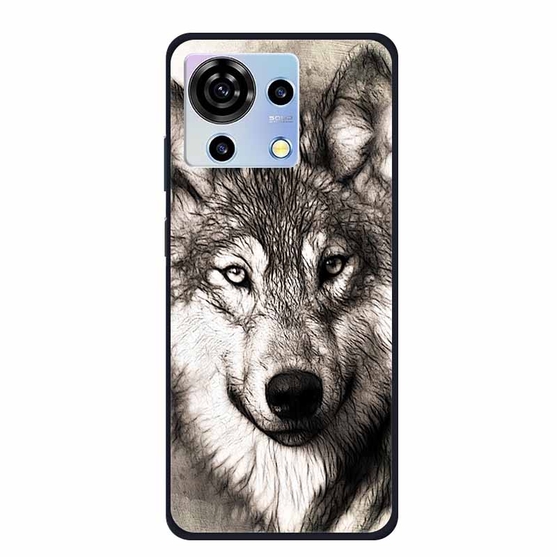 For ZTE V50 Vita Phone Case TPU Soft Back Cover Cartoon Luxury Silicone Phone Cases for ZTE Blade V40 V 40 50 Vita Animal Funda