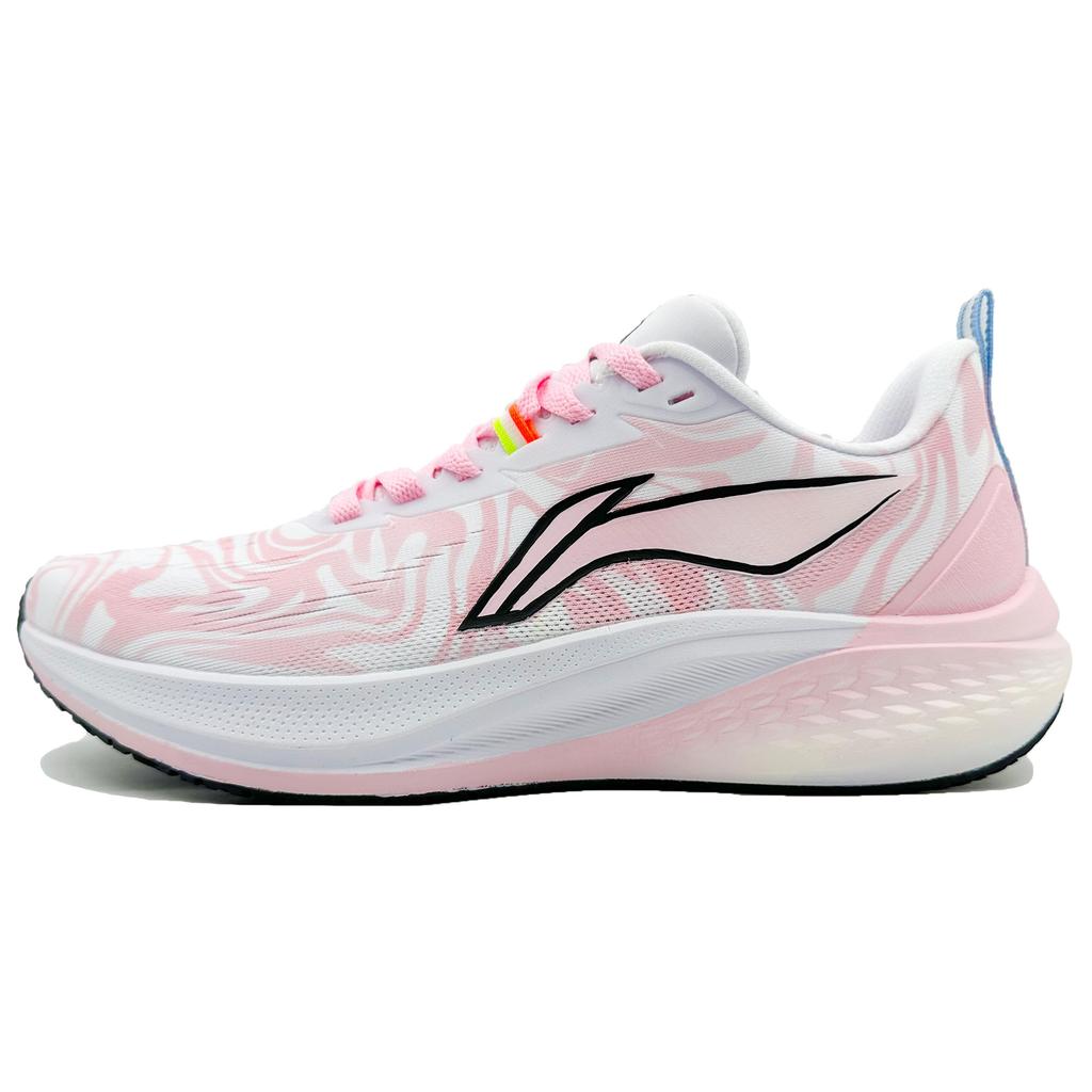 Li Ning Red Hare 7 Cushioning Slip Resistant Abrasion Resistant Low top Running Shoes Men's Pink White ARPU003-2(Team173-SBOX)