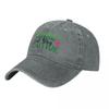 THINK LIKE A PROTON AND STAY POSITIVE Baseball Caps Vintage Denim Washed Headwear Unisex Style Outdoor Running Hats