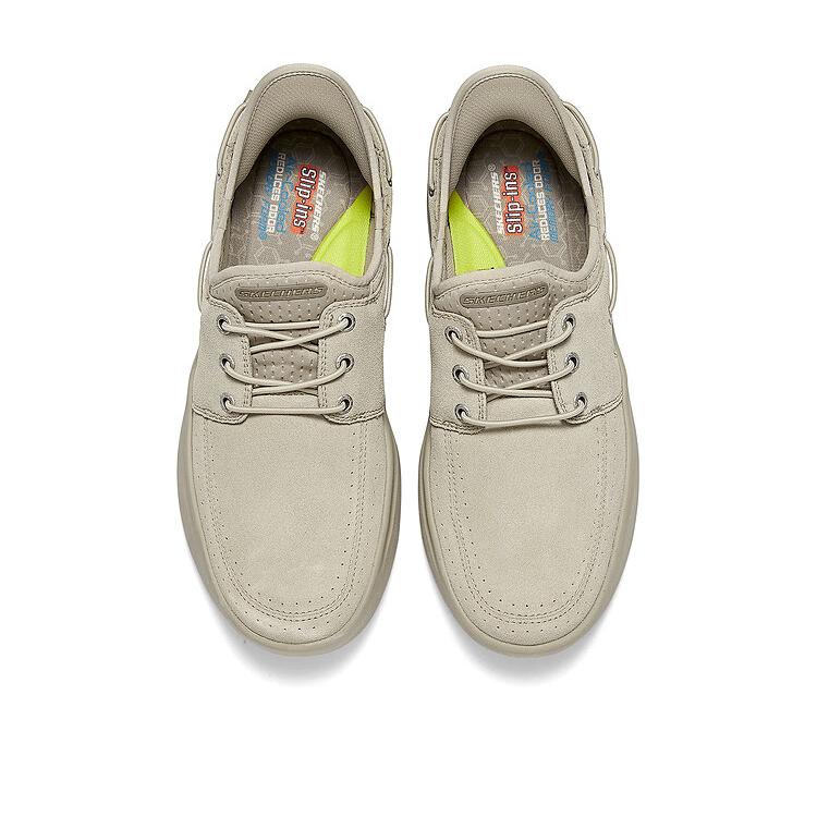 Skechers Slip-Ins Comfortable Versatile Durable Low-Top Casual Shoes Men sneakers Beige 211143-SND