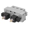 3 Position Solenoid Valve 5‑Way Double Electric Control Industrial Supplies G1 2in K35D2H‑15DC 24V