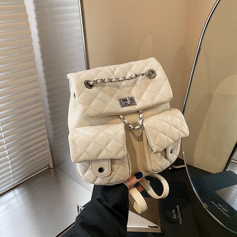 

Рюкзак Женский рюкзак Женский Новый модный дизайн Чувство Путешествия Легкий Цепочка Школьная сумка