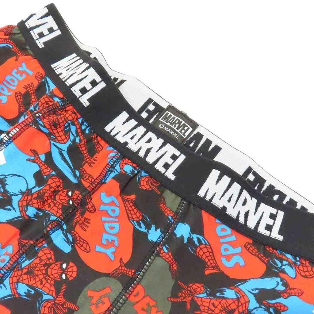 Small Planet Spider-Man Men's Boxer Briefs, Standard Black, Marvel, Size L