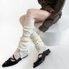 Straps Leg Warmers Women Knitted Leg Cover Lolita Ruffle Socks Stockings Y2K Button Foot Cover Girls Leg Warmers Knee High Socks