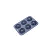 Stampo in Silicone per Ciambelle a 6 Cavità Antiaderente per Biscotti Fatti in Casa, Pasticcini e Dolci Utensile da Cucina Flessibile Resistente al Calore