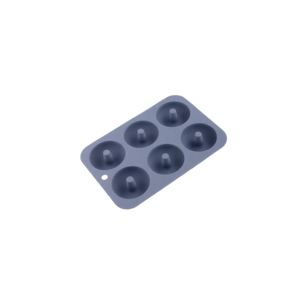 Stampo in Silicone per Ciambelle a 6 Cavità Antiaderente per Biscotti Fatti in Casa, Pasticcini e Dolci Utensile da Cucina Flessibile Resistente al Calore