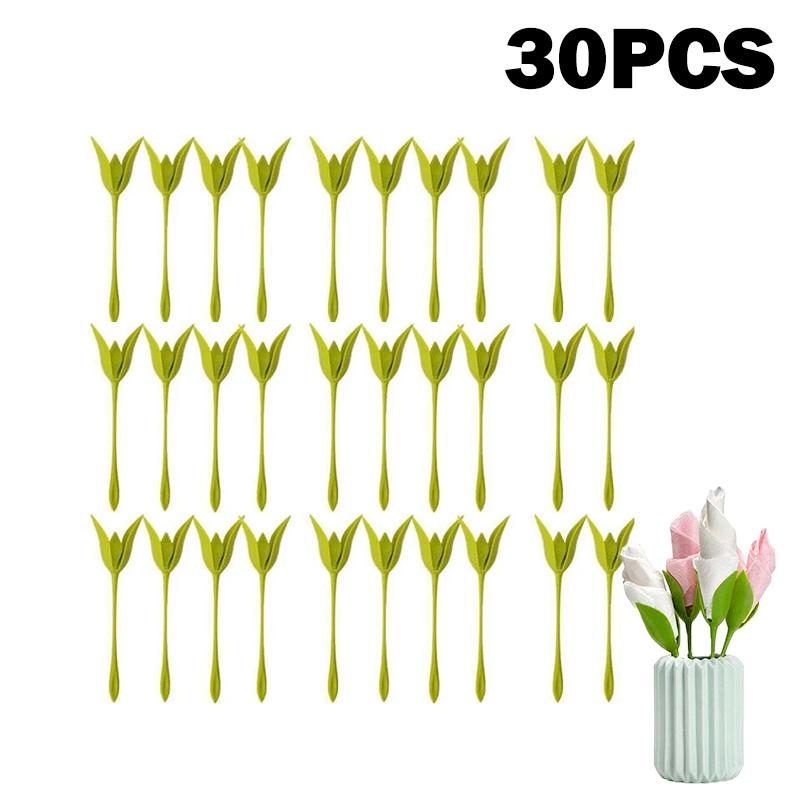 10PCS Elegant Floral Napkin Holders for Weddings Parties Daily Table Centerpieces Decorations Fashionable Napkin Rings Holder