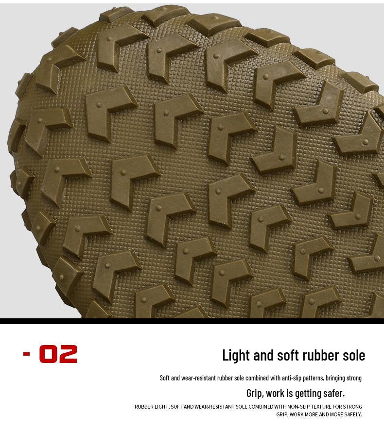 Men's Safety Shoes: Smash-Proof, Piercing-Resistant, Durable Suede, Anti-Scald, Anti-Spark, Comfortable Work Footwear.