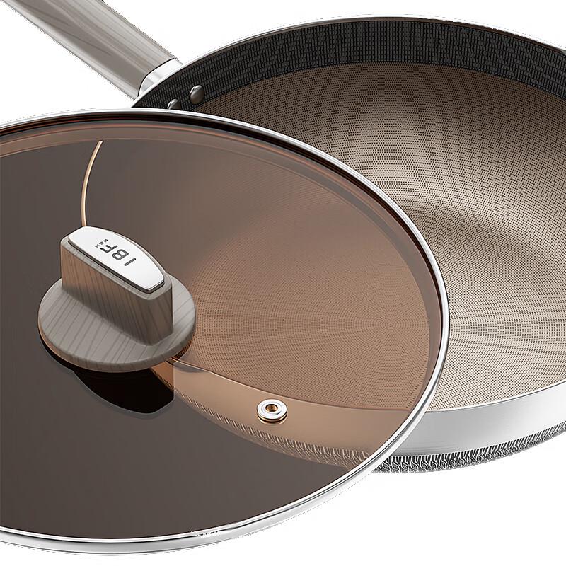 IBF Mehrschichtige Stahl-Titan-Brat- und Wokpfanne