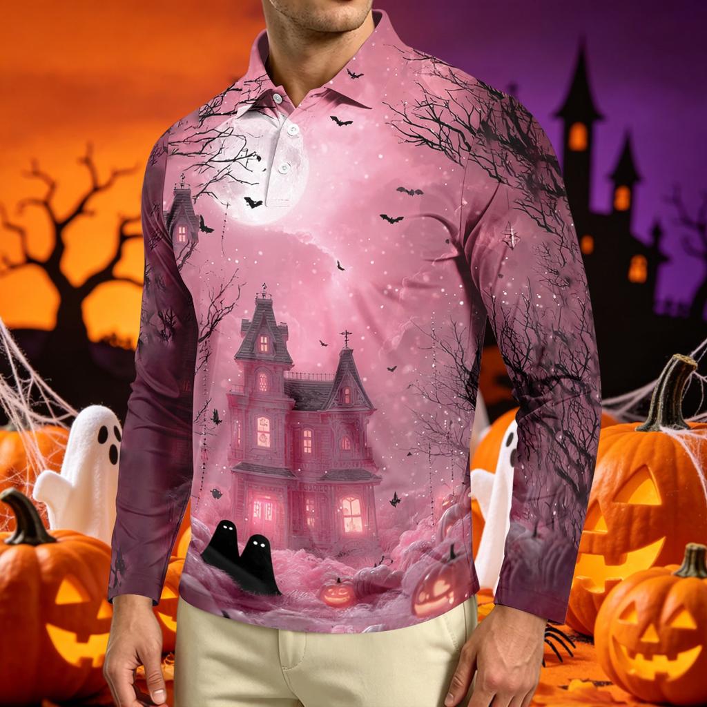 Men's Long Sleeve Casual T-Shirt Crew Neck Printed Graphic Tee Comfortable Fit Lightweight Material Suitable for Everyday Wear