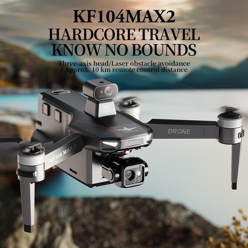 KF104 Max 2 Drone RC 5G WIFI Drone 8K Professional With Aerial 3-Axis Anti-Shake Gimbal Obstacle Avoidance Brushless Quadcopter