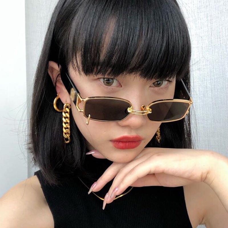 Fashion Small Frame New Square Sunglasses For Women Retro Unisex Outdoor Shades Wild Eyewear Square summer beach Sun Glasses