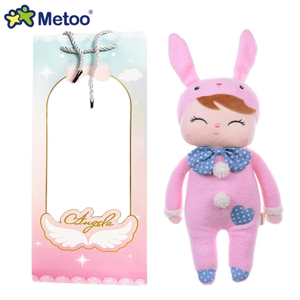 Original Metoo Dream Bunny Angela13-inch Plush Doll Girly Cute Stuffed Toys Birthday Gifts For Kids Baby