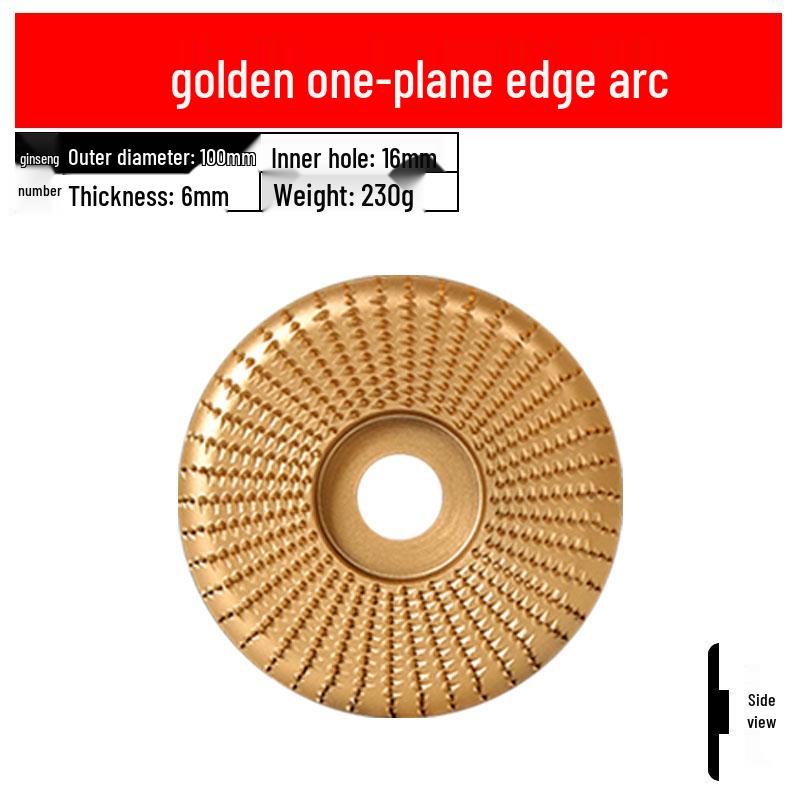 Woodworking Angle Grinder Burr Disc & Polishing Wheel Set