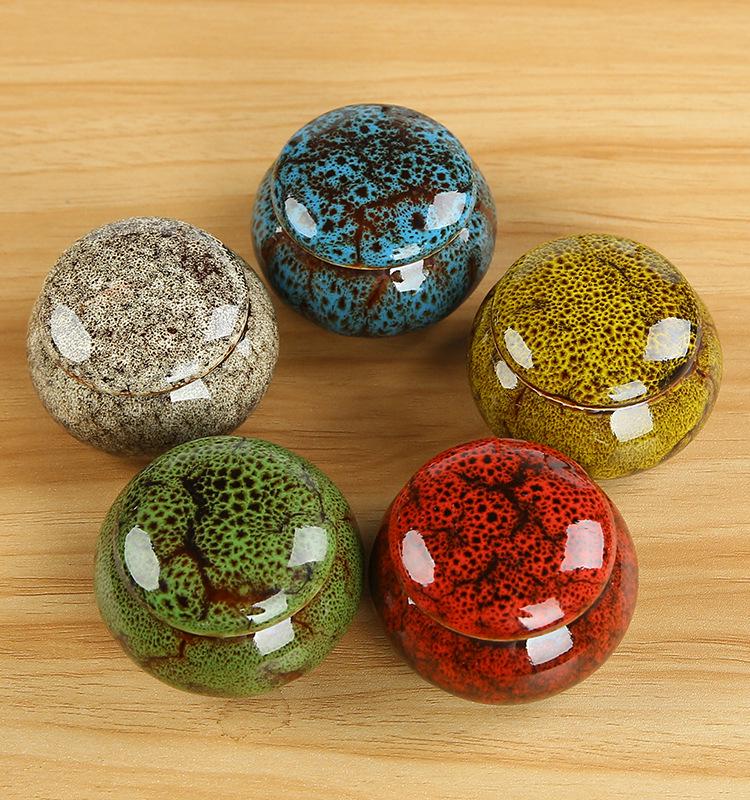 Rock Mountain Mini Sealed Tea Caddy & Makeup Dispenser: Scented Powder Bottle, Face Cream, Lipstick, Rouge Powder Box