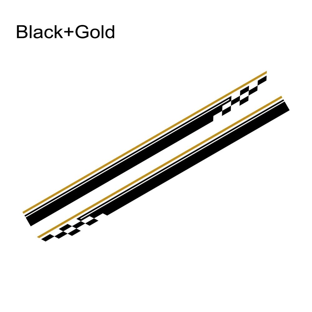 Car Body Side Door Stickers Racing Stripes Vinyl Decals Auto Decoration Accessories For Ford Fiesta MK7 3 Door ST 2008 - 2017