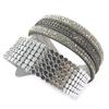 Les Trésors De Lily [N8855] - Bracelet Créateur 'Sissi' gris argenté (2 tours)