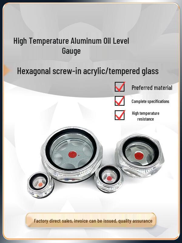 Allied Aluminum Round Oil Sight Glass