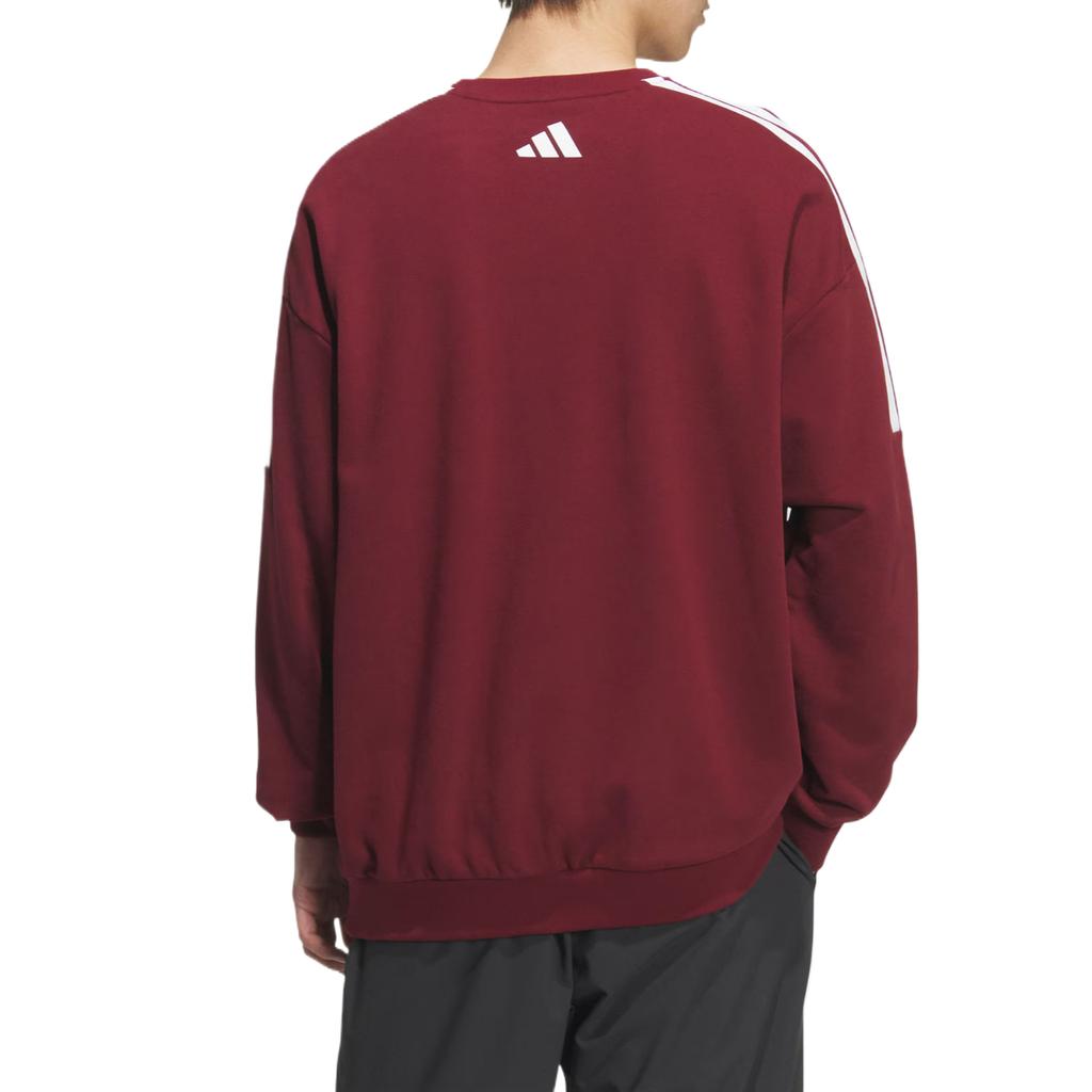adidas Sweatshirts Unisex Dark Red Crew Neck Moderate KF5249