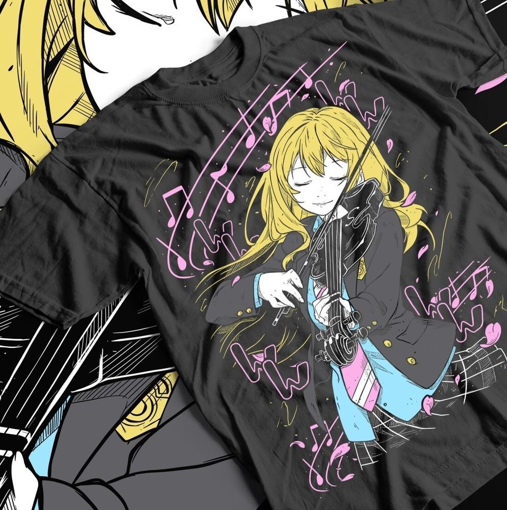 

Anime Music T-shirt, Your Lie In April Tee, Kaori Miyazono Shirt, Unisex Cotton 2XL
