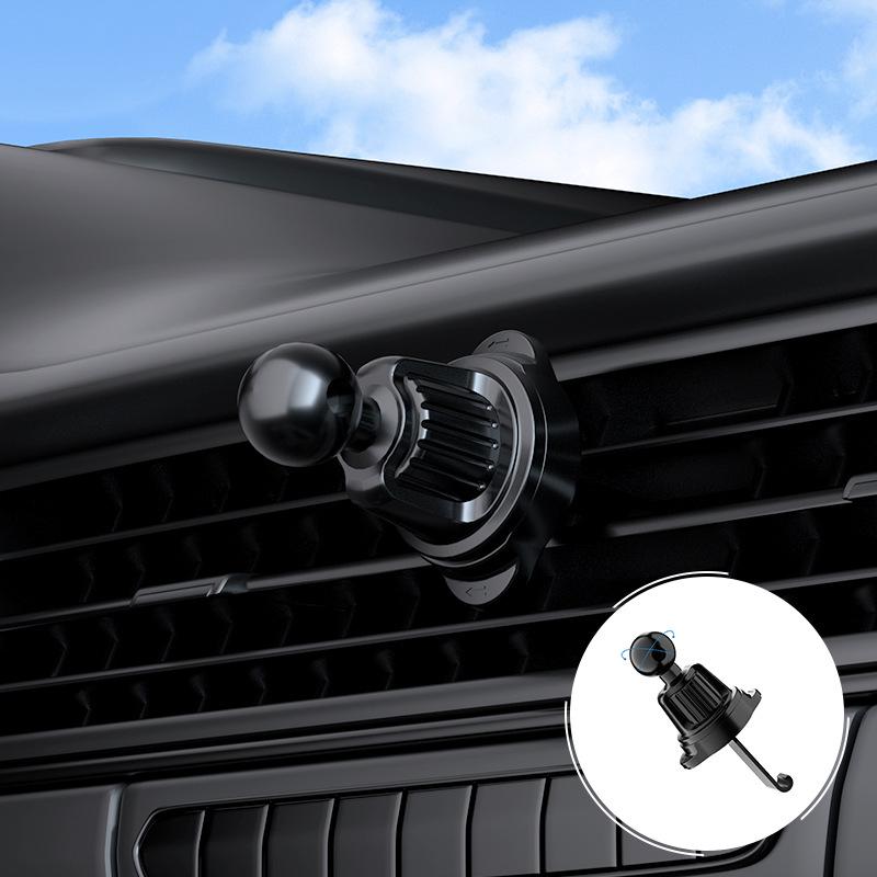 Universal Car Phone Holder: Suction Cup, Vent Clip, Adhesive Tripod for Flat Surfaces