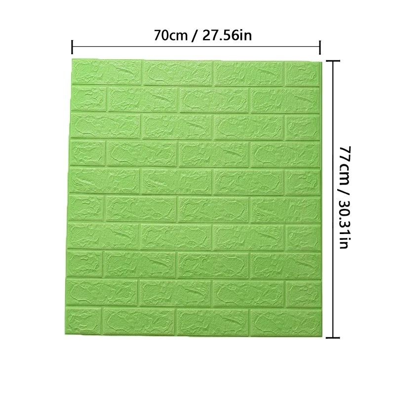77cm*70cm 3D Wall Sticker Imitation Brick Bedroom Home Decor Waterproof Anti-mold Self-adhesive DIY Wallpaper For Living Room