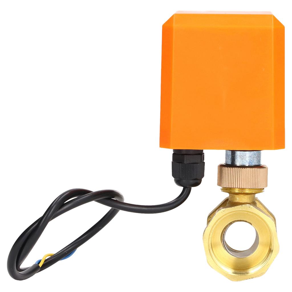 Motorisiertes Kugelventil, 2-adrig, 2-Wege, normalerweise offen, DN25, Messing, ABS, Synchronmotor, AC220V