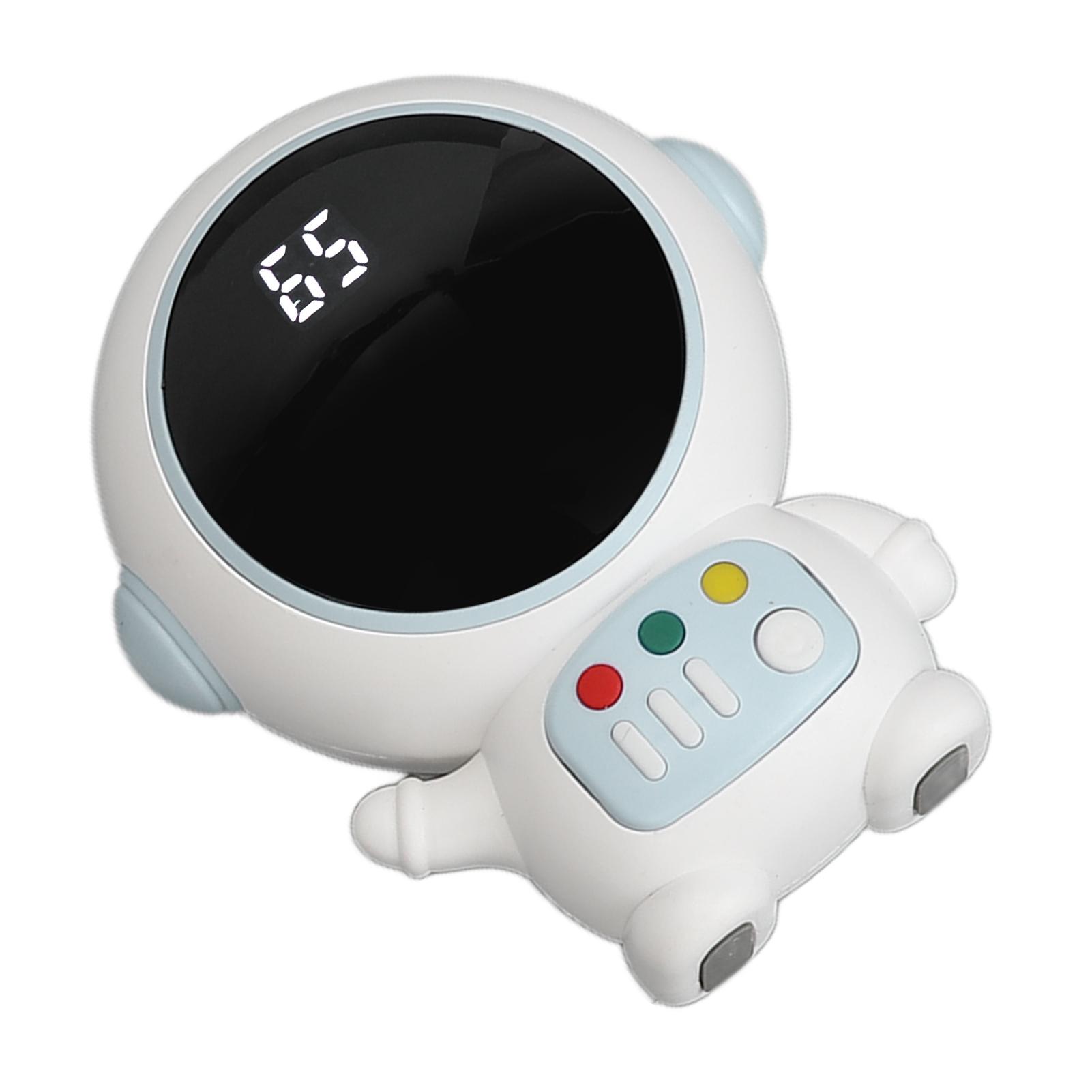 

Милая грелка для рук в форме космонавта с цифровым дисплеем, USB-перезаряжаемая, 2 температурных режима, портативная грелка для рук, светло-голубая светло-синий