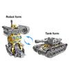 Transforming Robot Tank Spinner Toy Stress Anxiety Relief Simulated Tank Spinning Toy Kids Teens Adults Fingertip Gyroscope Fidget Toy