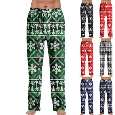 Anime Pajama Pants Sleepwear Casual Drawstring Elastic Waist Pants Comfy Straight Yoga Loose Trousers