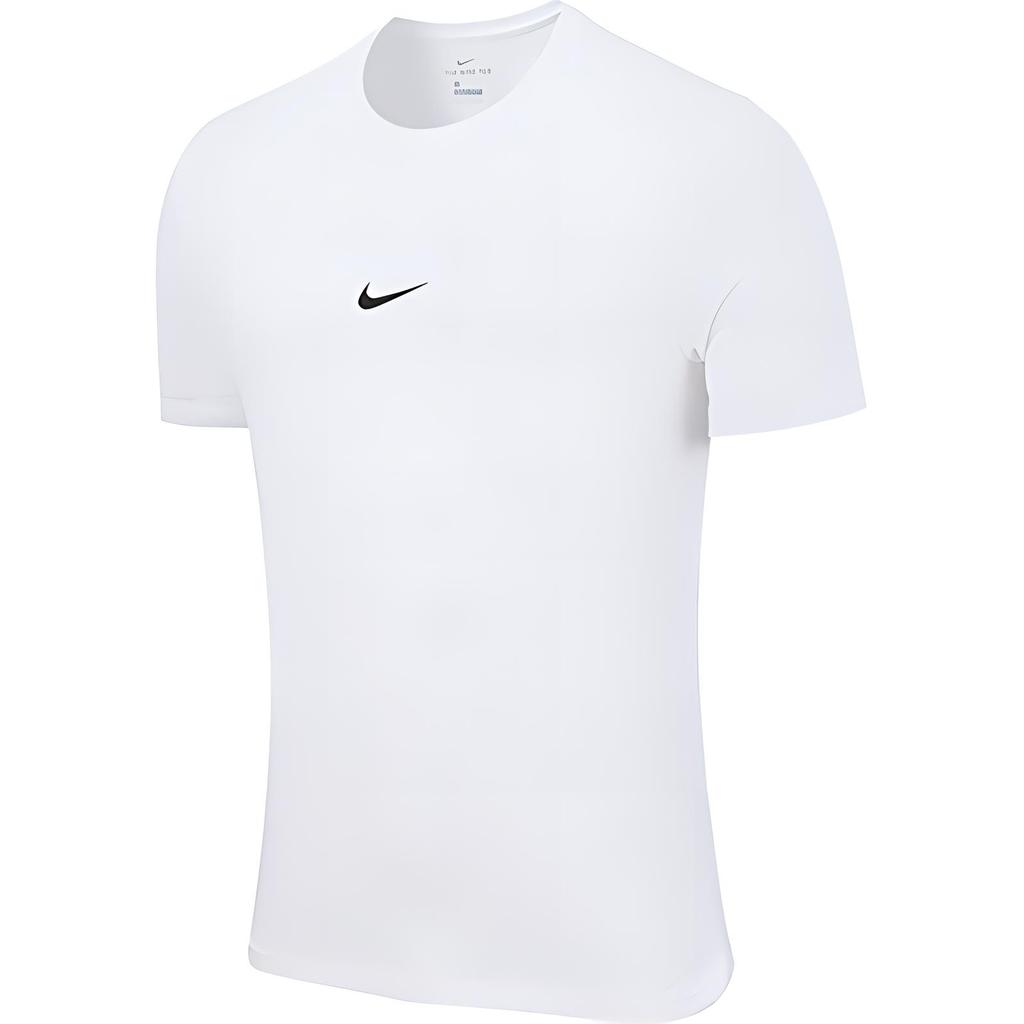Nike Solid Color Round Neck Logo Pullover Short Sleeve T-Shirt Men Tops White DD9211-100