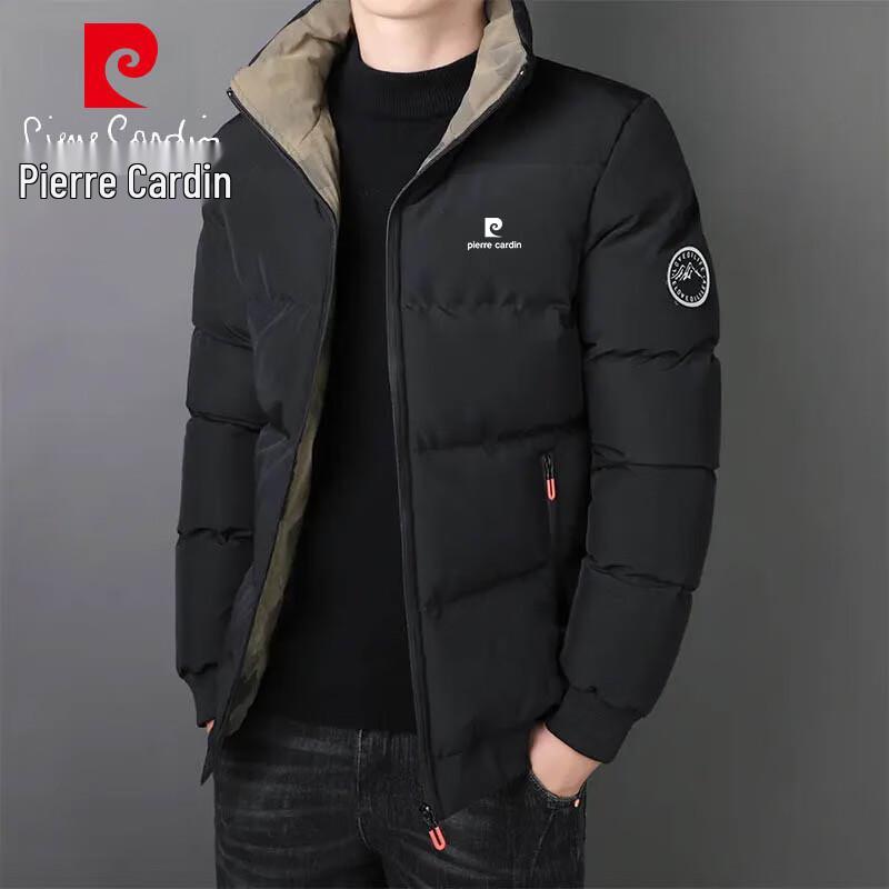 Pierre Cardin Men's Stand Collar Thick Cotton Padded Jacket